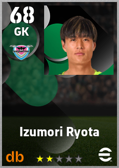Izumori Ryota — GK, OVR 68, MAX 68