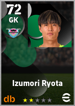 Izumori Ryota — GK, OVR 72, MAX 72