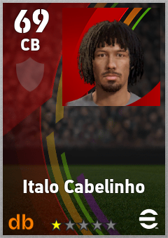 Italo Cabelinho — CB, OVR 69, MAX 69
