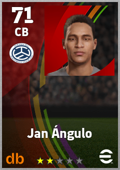 Jan Ángulo — CB, OVR 71, MAX 71