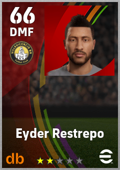 Eyder Restrepo — DMF, OVR 66, MAX 66