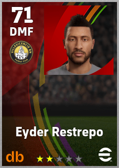 Eyder Restrepo — DMF, OVR 71, MAX 71