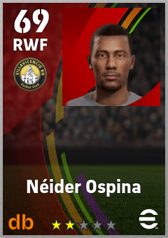 Néider Ospina — RWF, OVR 69, MAX 69