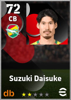 Suzuki Daisuke — CB, OVR 72, MAX 72