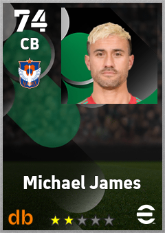 Michael James — CB, OVR 74, MAX 74