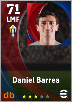 Daniel Barrea — LMF, OVR 71, MAX 71