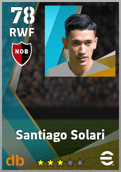 Santiago Solari — RWF, OVR 78, MAX 78