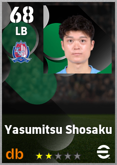 Yasumitsu Shosaku — LB, OVR 68, MAX 68