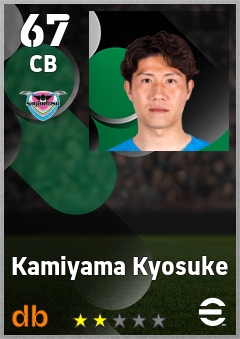 Kamiyama Kyosuke — CB, OVR 67, MAX 67