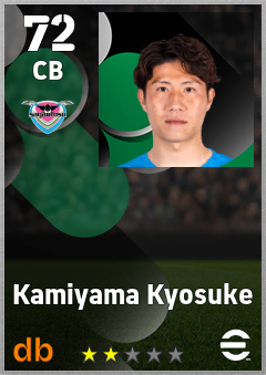 Kamiyama Kyosuke — CB, OVR 72, MAX 72