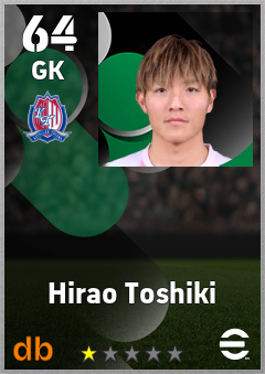 Hirao Toshiki — GK, OVR 64, MAX 64