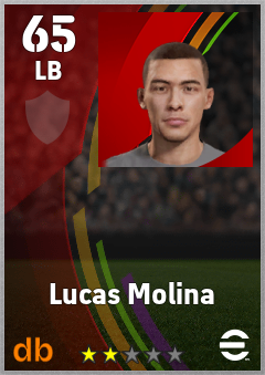 Lucas Molina eFootball player card