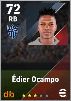 Édier Ocampo — RB, OVR 72, MAX 72