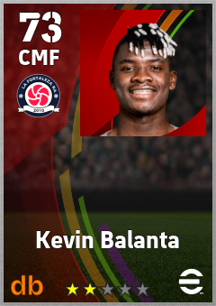 Kevin Balanta — CMF, OVR 73, MAX 73