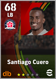 Santiago Cuero — LB, OVR 68, MAX 68