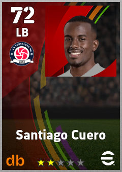 Santiago Cuero — LB, OVR 72, MAX 72