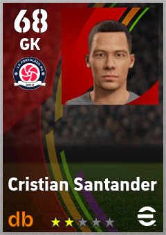 Cristian Santander — GK, OVR 68, MAX 68