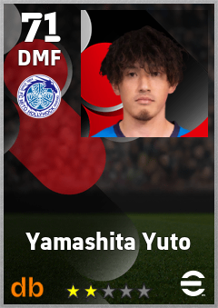 Yamashita Yuto — DMF, OVR 71, MAX 71