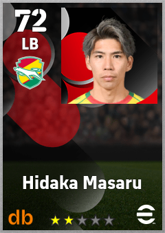 Hidaka Masaru — LB, OVR 72, MAX 72