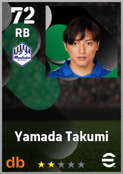 Yamada Takumi — RB, OVR 72, MAX 72