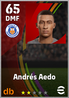 Andrés Aedo — DMF, OVR 65, MAX 65