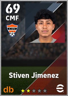 Stiven Jimenez — CMF, OVR 69, MAX 69