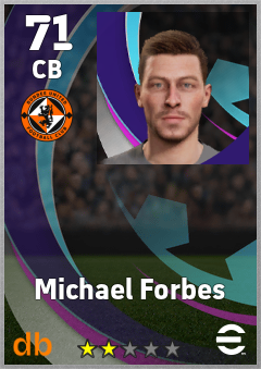 Michael Forbes — CB, OVR 71, MAX 71