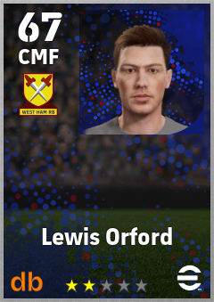 Lewis Orford eFootball player card