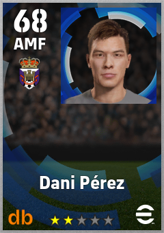 Dani Pérez — AMF, OVR 68, MAX 68