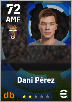 Dani Pérez — AMF, OVR 72, MAX 72