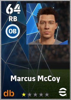 Marcus McCoy — RB, OVR 64, MAX 64