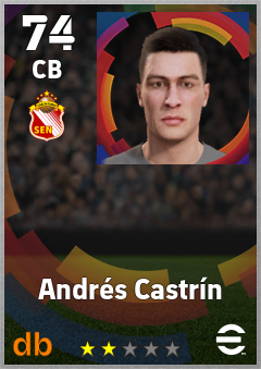 Andrés Castrín — CB, OVR 74, MAX 74