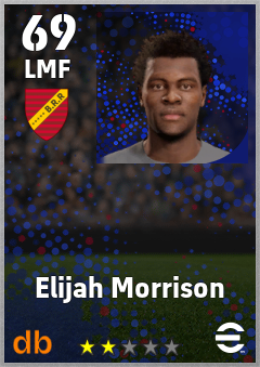 Elijah Morrison — LMF, OVR 69, MAX 69