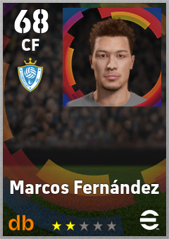 Marcos Fernández — CF, OVR 68, MAX 68