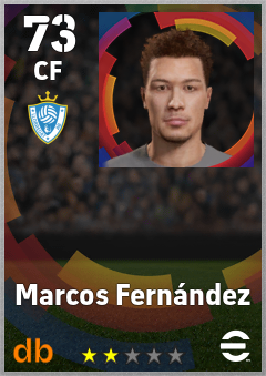 Marcos Fernández — CF, OVR 73, MAX 73