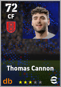 Thomas Cannon — CF, OVR 72, MAX 72