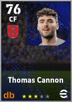 Thomas Cannon — CF, OVR 76, MAX 76