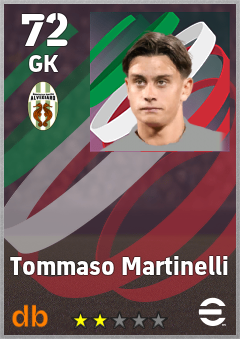 Tommaso Martinelli — GK, OVR 72, MAX 72