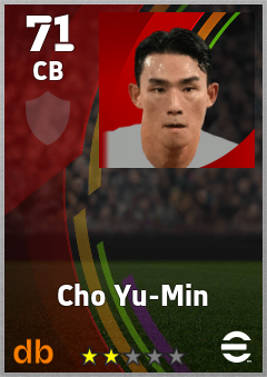 Cho Yu-Min eFootball player card