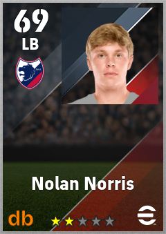 Nolan Norris eFootball player card