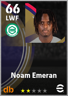Noam Emeran — LWF, OVR 66, MAX 66