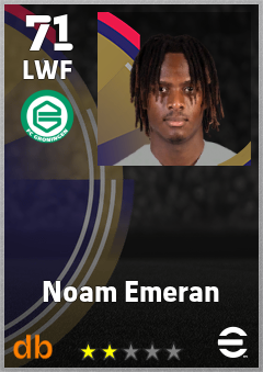 Noam Emeran — LWF, OVR 71, MAX 71