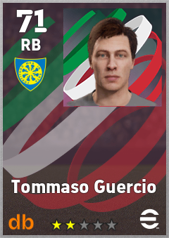 Tommaso Guercio — RB, OVR 71, MAX 71