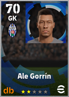 Ale Gorrín — GK, OVR 70, MAX 70