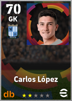 Carlos López — GK, OVR 70, MAX 70