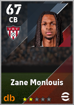 Zane Monlouis — CB, OVR 67, MAX 67