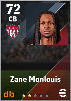 Zane Monlouis — CB, OVR 72, MAX 72