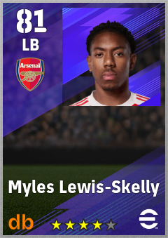 Myles Lewis-Skelly — LB, OVR 81, MAX 81