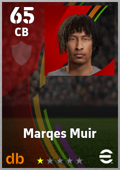 Marqes Muir eFootball player card