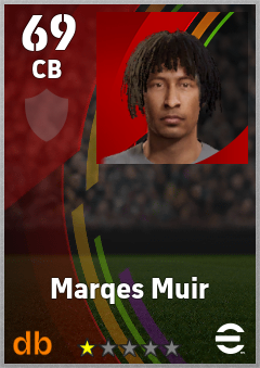 Marqes Muir eFootball player card